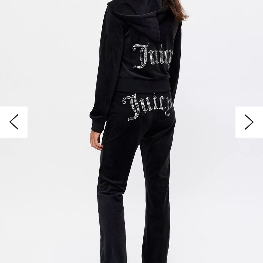 Juicy Couture Black Velour Jumpsuit